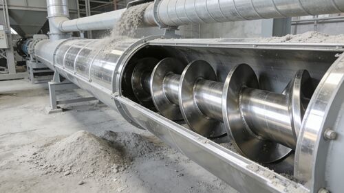 تآكل شديد وتآكل من مسحوق معدني؟ ناقل لولبي من الفولاذ المقاوم للصدأ يحل المشكلة بضربة واحدة.