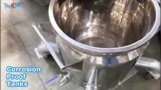 مخازن واکنش سفارشی مخازن ذخیره سازی 500 لیتری با کیفیت بالا SS304/SS316L مخازن ذخیره سازی فولاد ضد زنگ/C