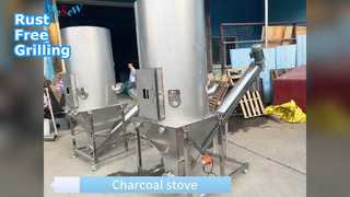 کباب پز ذغالی فولاد ضد زنگ سفارشی 304 مقاوم در برابر خوردگی، مقاوم در برابر اکسیداسیون، در دمای بالا