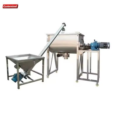 خرید ماشین مخلوط کننده پودر افقی 1000L ماشین مخلوط کننده پودر الکتریکی با کارایی بالا تولید آنلاین