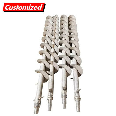 قیمت خوب از فولاد ضد زنگ مقاوم در برابر گرما پیچ و پرواز مارپیچی سفارشی برای کاربردهای صنعتی آنلاین