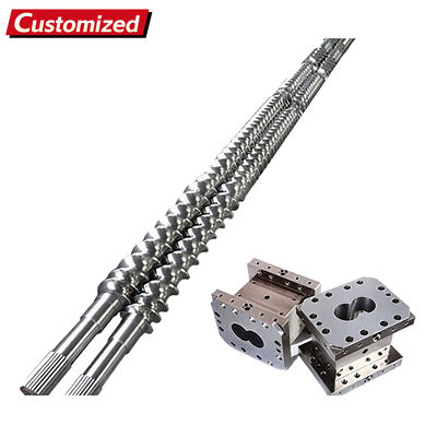 قیمت خوب اکسترودر بشکه ای دوقلوی با کیفیت بالا و سفارشی شده مستقیماً از کارخانه، مواد چند مشخصه برای بازیافت پلاستیک و لاستیک، قطعات ماشین آلات برتر از چین آنلاین