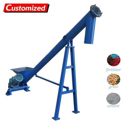 قیمت خوب custom Automatic Cement Powder Inclined Auger Screw Conveyor Feeder  Cement Screw Portable Conveyor for Truck Unloading آنلاین
