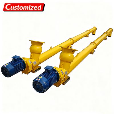قیمت خوب Custom Auger Conveyor Systems Cement silo discharge Manufacturer Automatic Cement Powder Inclined Auger Screw Conveyor Feeder آنلاین