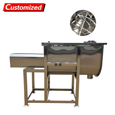 قیمت خوب دستگاه میکسر و مخلوط کن روبانی افقی فولاد ضد زنگ گرمایش الکتریکی با سرعت متغیر آنلاین