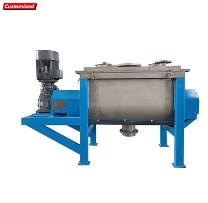 کیفیت میکسر روبانی افقی 1000 لیتری با درجه غذایی با کنترل سرعت متغیر برای اختلاط پودر کارآمد کارخانه