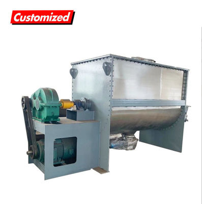 قیمت خوب 300 کیلوگرم SUS304 داروخانه مواد غذایی مخلوط کننده نوار افقی کاربردهای شیمیایی دستگاه مخلوط کننده پودر آنلاین