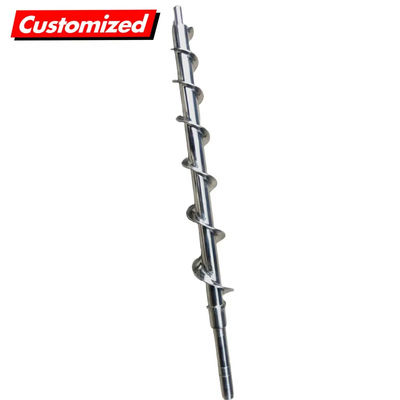 قیمت خوب OEM سفارشی فولاد ضد زنگ مقاومت گرما پیچ و پیچ ناقل تیغه برای دستکاری مواد انبوه آنلاین