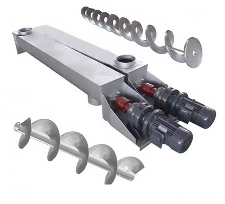 قیمت خوب ماشین جداسازی مغناطیسی طراحی مارپیچ بی شاخه برای انتقال مواد چسبناک و جمع شده آنلاین