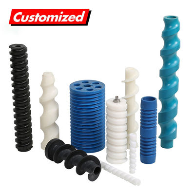 قیمت خوب تولید سفارشی مواد غذایی درجه ناقل انعطاف پذیر مارپیچ آجر Upe Hdpe Pp Uhmwpe Pom نایلون پیچ پلاستیکی آجر Cnc Pars ماشین کار آسان پیچ ناقل آنلاین