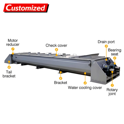 قیمت خوب CUSTOM جدید گرمایش حرارتی ژاکت های خنک کننده ناقلات پیچ دار ناقلات بلند درجه حرارت مخلوط کننده های مستمر برای گرمایش خنک کننده آنلاین