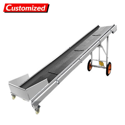 قیمت خوب oem Mobile Folding Industrial Inclined Belt Conveyor for Loading and Unloading Goods Belt Inclined Conveyor Factory, Farms, Energy & Mining, Food & Beverage Shops آنلاین