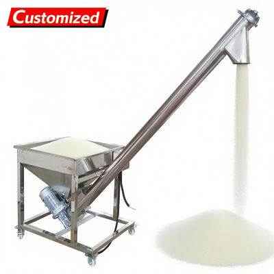 قیمت خوب oem Automatic Screw Powder Feeder Machine Stainless Steel Vibrating Inclined Conveyor Hopper with 4.5'' Diameter Auger Loader for Spices, Resin & Granular Materials 3m³/h Capacity 110V آنلاین