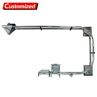 قیمت خوب Custom Stainless Steel Tube Chain Conveyor for Stable Transport of Steel Drag Chain Conveyors Explosion-proof and airtight design (Suitable for Powdered Sugar) آنلاین