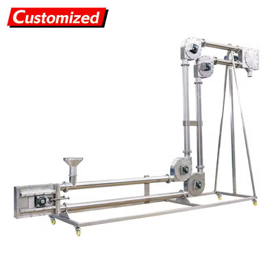 قیمت خوب ناقل زنجیره ای لوله کاملاً بسته شده به انتقال پودر بدون گرد و غبار دست می یابد آنلاین