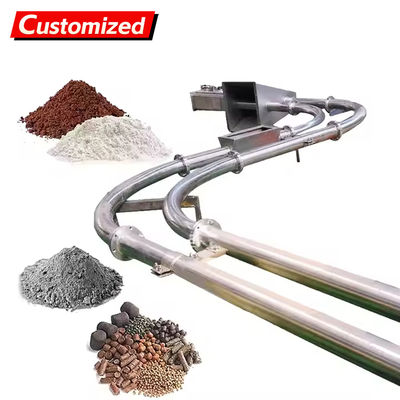 قیمت خوب کانویر زنجیره ای لوله ای کاملاً بسته شده و به صورت سفارشی ساخته شده کانویر لوله ای صنعتی مناسب برای تولید کنندگان سیمان، آرد و گیاه خاکستری. آنلاین