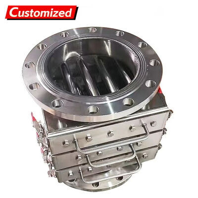 قیمت خوب جعبه حذف آهنربایی سفارشی 	قوی برای حذف آهن با آهنربای قوی، کشوی نیمه اتوماتیک، حذف کننده آهن برای ذرات بزرگ پودر، فیلتر لوله ای مشبک مغناطیسی مکانیکی، جداکننده مغناطیسی، حداقل سفارش 1 عدد آنلاین