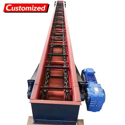 قیمت خوب Customizable Chain Scraper Conveyor Adjustable-speed automatic chain scraper conveyor Manufactured from stainless steel Suitable for fruits, flour, grains, and chemicals آنلاین
