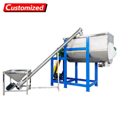 قیمت خوب Custom Screw Conveyor U-Shaped Twin-Screw Mixer with Rotating Blades for Food, Chemical, Pharmaceutical, and Construction Materials Industries آنلاین