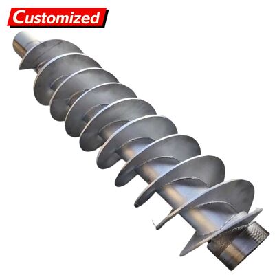 قیمت خوب تیغه های ناقل پیچ دار مخصوص فولاد ضد زنگ و فولاد کربن با طرح های شاخه ای / بدون شاخه برای اجزای ناقل پیچ دار انرژی و معدن، مزارع، ساختمان آنلاین