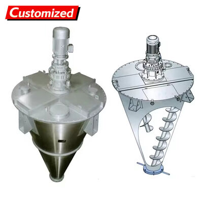 قیمت خوب مخلوط کننده مخروط خمیده 50 لیتر SUS316L فولاد ضد زنگ برای ماشین مخلوط کننده پودر پردازش شیمیایی آنلاین