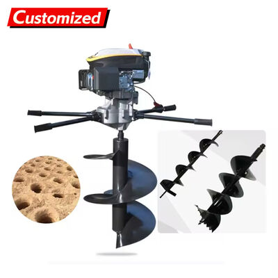 قیمت خوب ماشین حفاری قابل حمل با موتور دو ضربه ای خنک شده با هوا برای حفاری زمین و یخ متنوع آنلاین