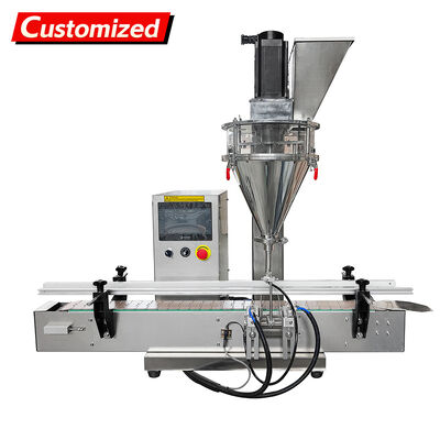 قیمت خوب دستگاه پر کردن پودر کاملا خودکار دسکتاپ با سیستم کنترل PLC و فولاد ضد زنگ 304 درجه غذایی برای 50g-500g آنلاین