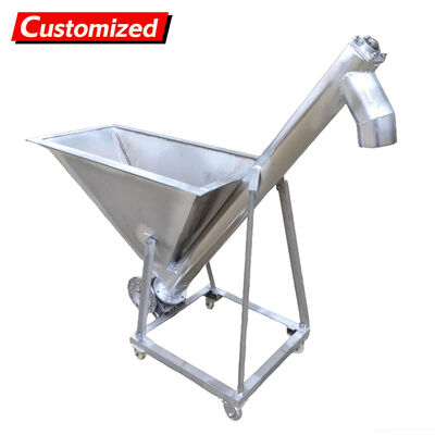 قیمت خوب ناقل پیچ و خم شده فولاد ضد زنگ با موتور 18.5 kW برای حمل و نقل شکر پودری آنلاین