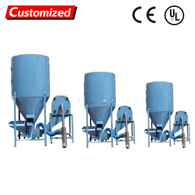 قیمت خوب خردکن و میکسر عمودی خوراک طیور و دام با ظرفیت بالا 300-2000 کیلوگرم در ساعت برای فرآوری خوراک غلات آنلاین