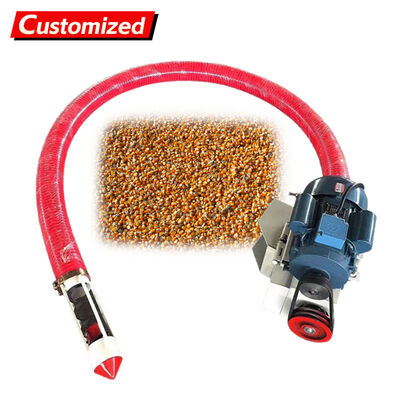 قیمت خوب انتقال دهنده پیچ لوله انعطاف پذیر 100mm 1T / H برای انتقال پودر سیمان شن دانه آنلاین